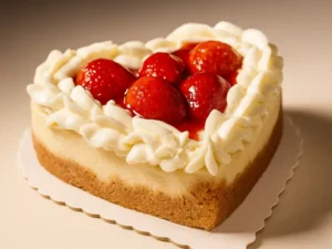 Cheesecake Corazón Fresas