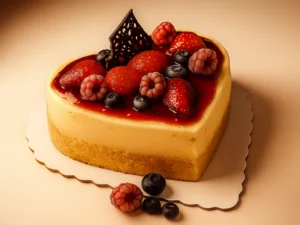 Cheesecake Corazón Frutos Rojos