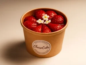 Cuchareable de Cheesecake con Fresas